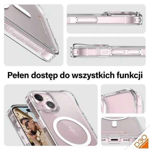 Kup Etui PanzerGlass HardCase do Apple iPhone 15 / 14 / 13 D3O MagSafe 3xMilitary grade przezroczysty - PZG935 - {ean13} - Sklep Home Screen