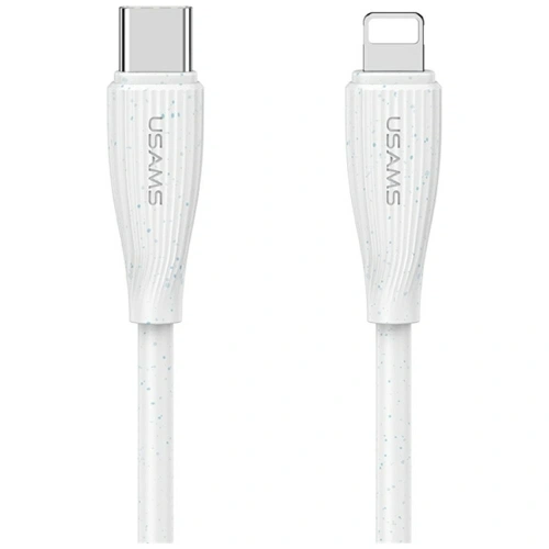 Kup Cablu USB-C / Lightning USAMS Green Series SJ717 30W 1m alb - USA1244 - {ean13} - Sklep Home Screen
