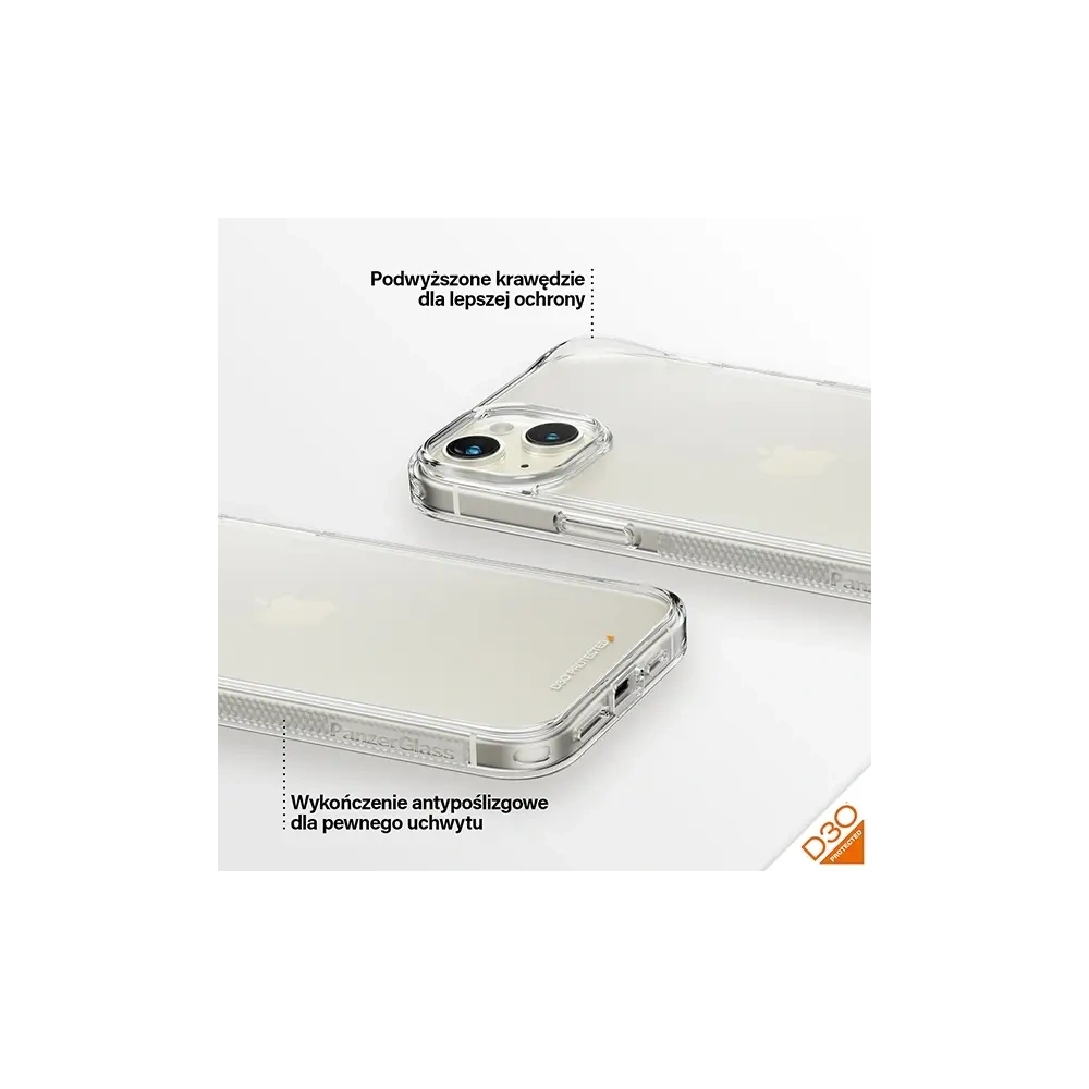 Etui PanzerGlass HardCase do Apple iPhone 15 Plus / 14 Plus D3O 3xMilitary grade przezroczysty