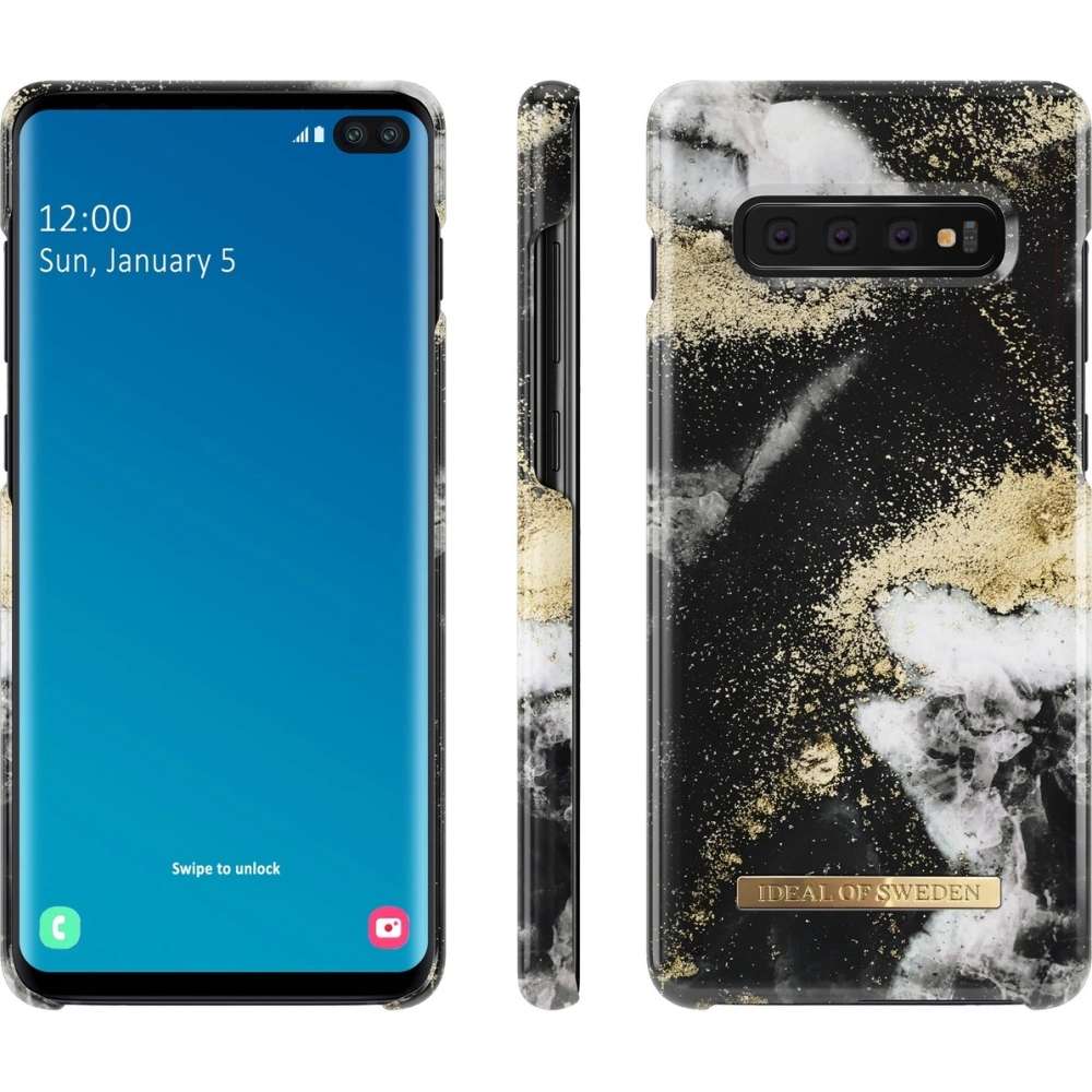 Etui iDeal of Sweden Samsung Galaxy S10+ Plus (Black Galaxy Marble)