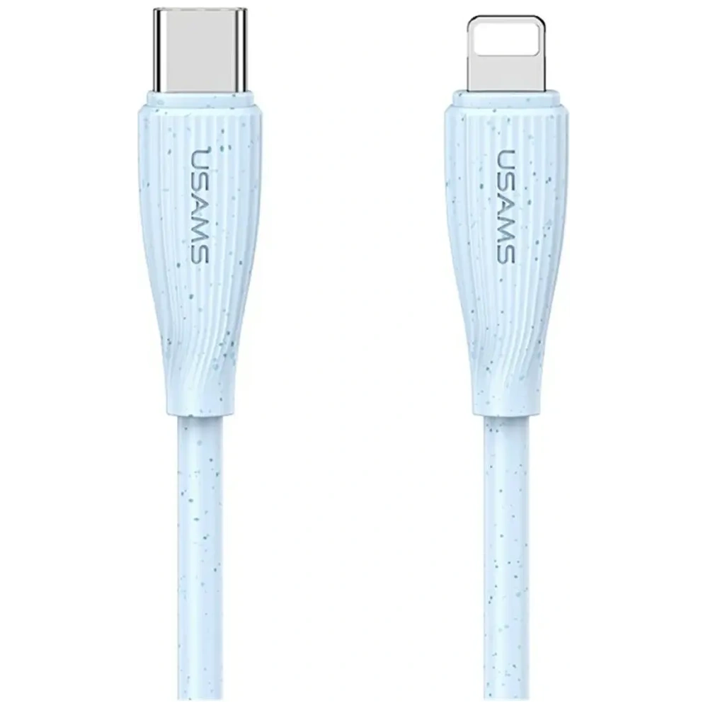 Kabel USAMS Green Series SJ717 30W USB-C / Lightning 1m niebieski