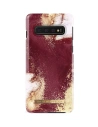 Etui iDeal Of Sweden Samsung Galaxy S10 (Arany Burgundi Márvány)