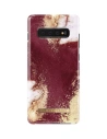 Etui iDeal Of Sweden Samsung Galaxy S10+ Plus (Zlatý burgundský mramor)