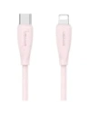 USAMS Zöld Sorozat SJ717 30W USB-C / Lightning kábel 1m rózsaszín