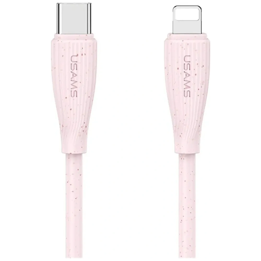 Kabel USAMS Green Series SJ717 30W USB-C / Lightning 1m różowy