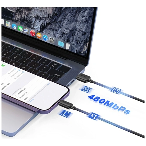 Kup Kabel USAMS KY Series US-SJ689 2.4A USB-A / Lightning 1m biały - USA1247 - {ean13} - Sklep Home Screen