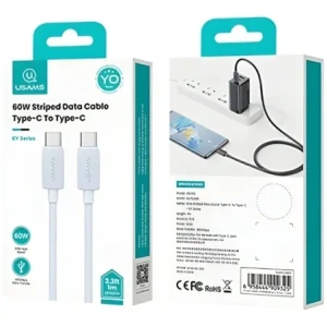 Kup Kabel USAMS KY Series US-SJ691 60W USB-C / USB-C 1m biały - USA1249 - {ean13} - Sklep Home Screen