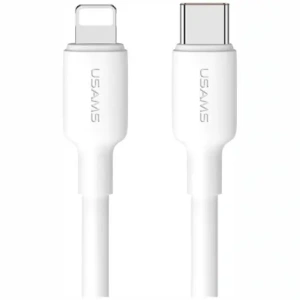 Buy USAMS US-SJ610 U84 PD 20W USB-C / Lightning cable 1m white - USA1252 - {ean13} - Home Screen Store Europe