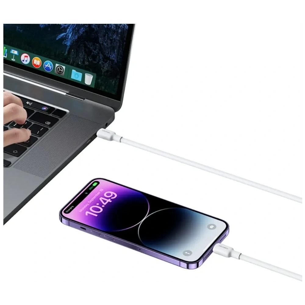 Kabel USAMS US-SJ610 U84 PD 20W USB-C / Lightning 1m biały