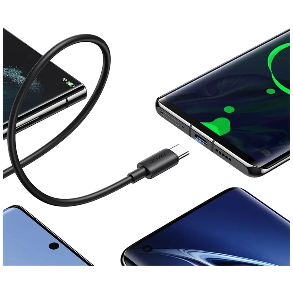 Kabel USAMS YD Series SJ708 18W 3A USB-A / USB-C 1m biały