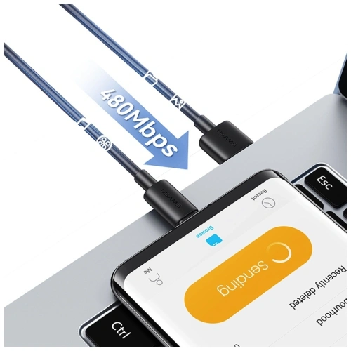 Kup Kabel USAMS YD Series SJ708 18W 3A USB-A / USB-C 1m biały - USA1253 - {ean13} - Sklep Home Screen