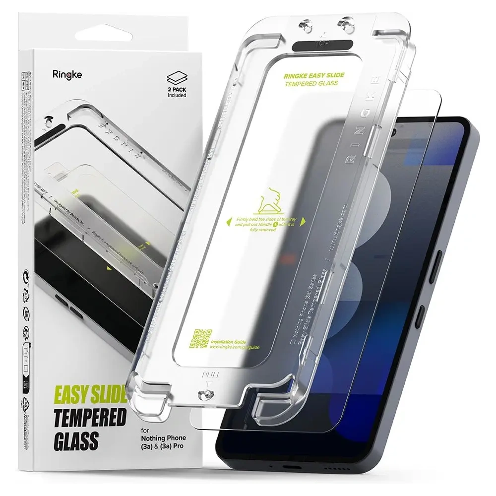Szkło hartowane Ringke Easy Slide Nothing Phone 3a / 3a Pro Clear [2 PACK]