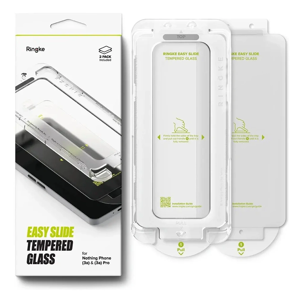 Szkło hartowane Ringke Easy Slide Nothing Phone 3a / 3a Pro Clear [2 PACK]