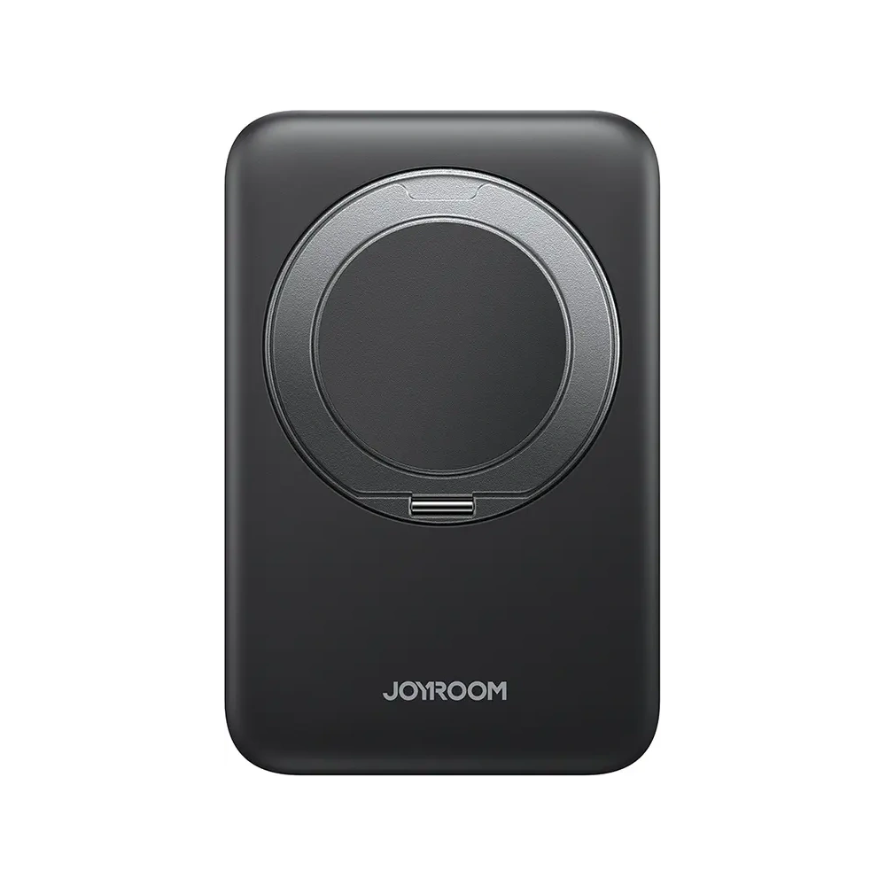 Powerbank Joyroom JR-PBM12 10000mAh 22.5W Qi2, MagSafe, z podstawką w kształcie pierścienia czarny