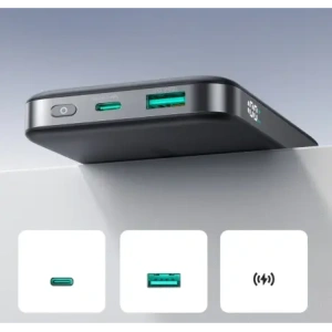 Kup Joyroom JR-PBM12 10000mAh 22.5W Qi2, MagSafe Powerbank mit ringförmigem Sockel schwarz - JYR1242 - {ean13} - Sklep Home Screen