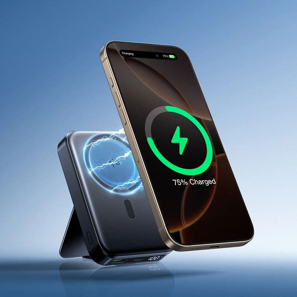 Powerbank Joyroom JR-PBM11 10000mAh 22.5W Qi2, MagSafe, z podstawką czarny