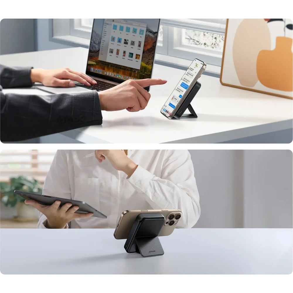 Powerbank Joyroom JR-PBM11 10000mAh 22.5W Qi2, MagSafe, z podstawką czarny