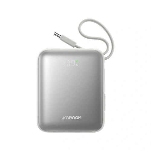 Buy Joyroom JR-PBF27 10000mAh 22.5W Power bank with built-in USB-C and Lightning cables, white - JYR1245 - {ean13} - Home Screen Store Europe