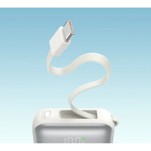 Kup Powerbank Joyroom JR-PBF27 10000mAh 22.5W z wbudowanymi kablami USB-C, Lightning biały - JYR1245 - {ean13} - Sklep Home Screen