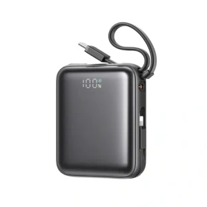 Buy Joyroom JR-PBF27 10000mAh 22.5W Power bank with built-in USB-C and Lightning cables, black - JYR1246 - {ean13} - Home Screen Store Europe