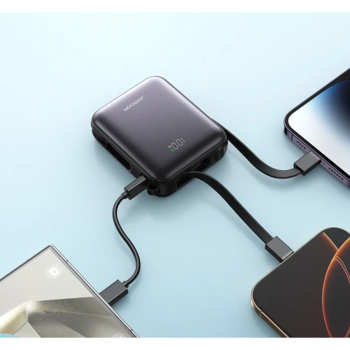 Kup Joyroom JR-PBF27 10000mAh 22.5W Power bank beépített USB-C és Lightning kábelekkel, fekete - JYR1246 - {ean13} - Sklep Home Screen