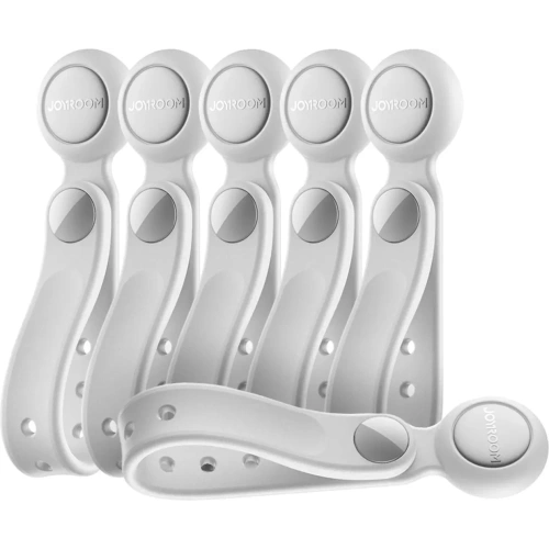 Kup Opaska na kable Joyroom JR-ZS422 silikonowa z magnesem biała [6 PACK] - JYR1247 - {ean13} - Sklep Home Screen