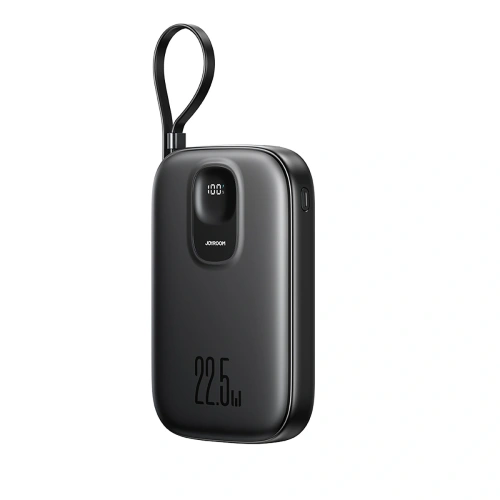 Kup Powerbank Joyroom JR-PBF18 10000mAh 22.5W z wbudowanym kablem Lightning + kabel USB-C / USB-C 0.25cm czarny - JYR1249 - {ean13} - Sklep Home Screen