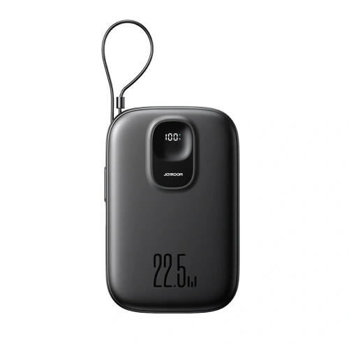 Kup Powerbank Joyroom JR-PBF18 10000mAh 22.5W z wbudowanym kablem Lightning + kabel USB-C / USB-C 0.25cm czarny - JYR1249 - {ean13} - Sklep Home Screen