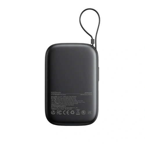 Kup Powerbank Joyroom JR-PBF18 10000mAh 22.5W z wbudowanym kablem Lightning + kabel USB-C / USB-C 0.25cm czarny - JYR1249 - {ean13} - Sklep Home Screen