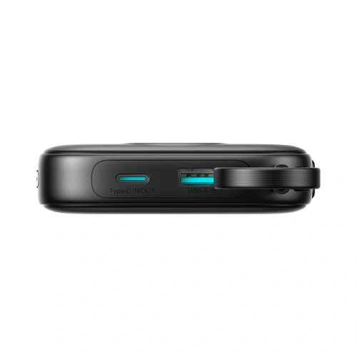 Kup Powerbank Joyroom JR-PBF18 10000mAh 22.5W z wbudowanym kablem Lightning + kabel USB-C / USB-C 0.25cm czarny - JYR1249 - {ean13} - Sklep Home Screen