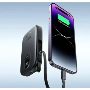 Kup Joyroom JR-PBF18 10000mAh 22.5W Power bank cu cablu Lightning încorporat + cablu USB-C / USB-C 0.25cm negru - JYR1249 - {ean13} - Sklep Home Screen