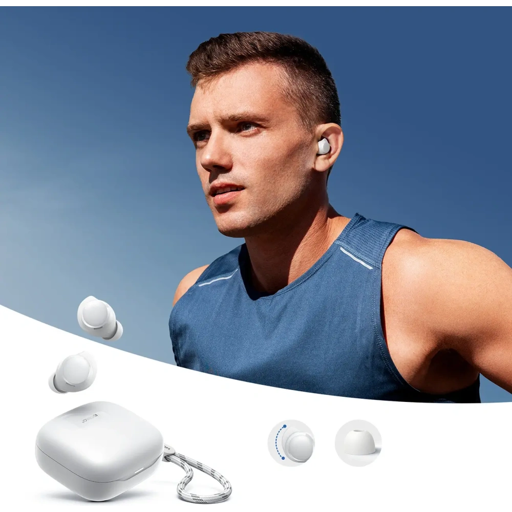 Bezprzewodowe słuchawki dokanałowe Joyroom Jdots JR-DB3 TWS Bluetooth 5.4 białe