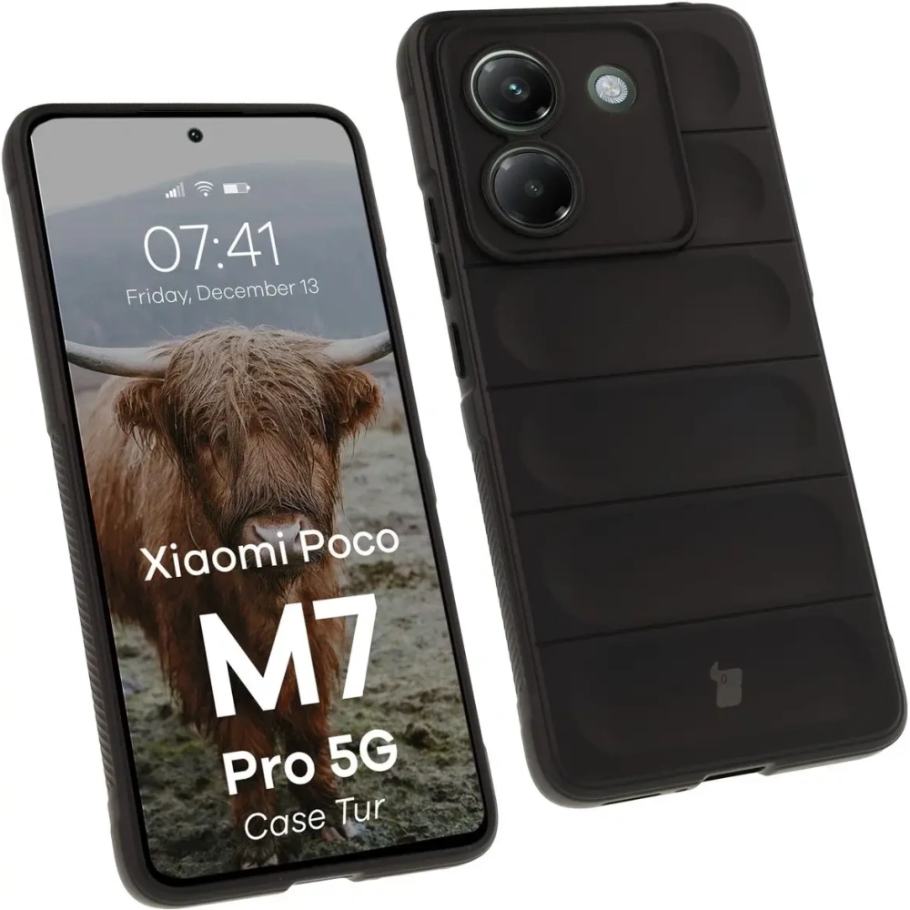 Pancerne etui Bizon Case Tur do Xiaomi Poco M7 Pro 5G czarne