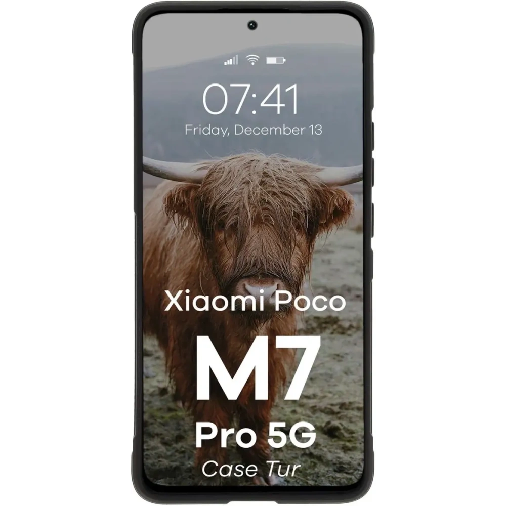 Pancerne etui Bizon Case Tur do Xiaomi Poco M7 Pro 5G czarne
