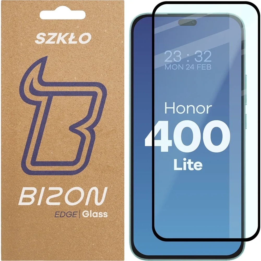 Szkło hartowane Bizon Glass Edge 2 do Honor 400 Lite 5G czarna ramka