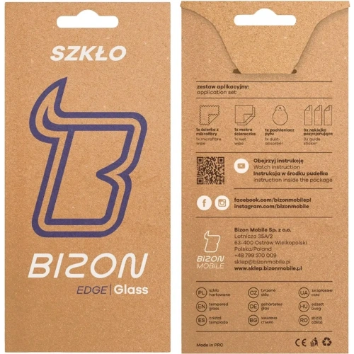 Buy Bizon Glass Edge 2 Honor 400 Lite 5G black frame - BIZ9126 - {ean13} - Home Screen Store Europe