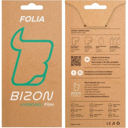 Kup Folia hydrożelowa na ekran Bizon Glass Hydrogel Front do Honor 400 Lite 5G [2 PACK] - BIZ9128 - {ean13} - Sklep Home Screen