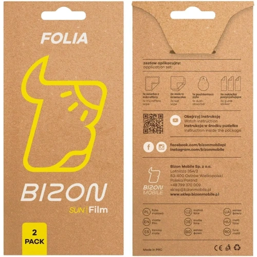 Kup Bizon skleněná fólie na slunce Samsung Galaxy A56 5G [2 BALENÍ] - BIZ9130 - {ean13} - Sklep Home Screen