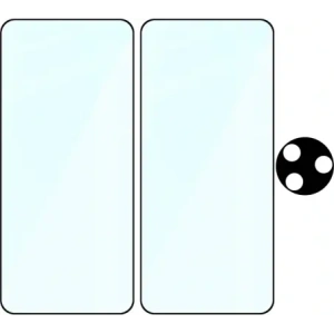 Kup Bizon Edge 2 Pack 2x gehärtetes Glas + 1x Linsenschutz für Xiaomi Poco F7 Pro - BIZ9133 - {ean13} - Sklep Home Screen