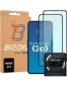 Bizon Edge 2 Pack 2x gehärtetes Glas + 1x Objektivschutz für Nothing Phone (3a)