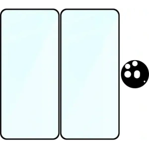 Kup Bizon Edge 2 Pack 2x gehärtetes Glas + 1x Objektivschutz für Nothing Phone (3a) Pro - BIZ9135 - {ean13} - Sklep Home Screen