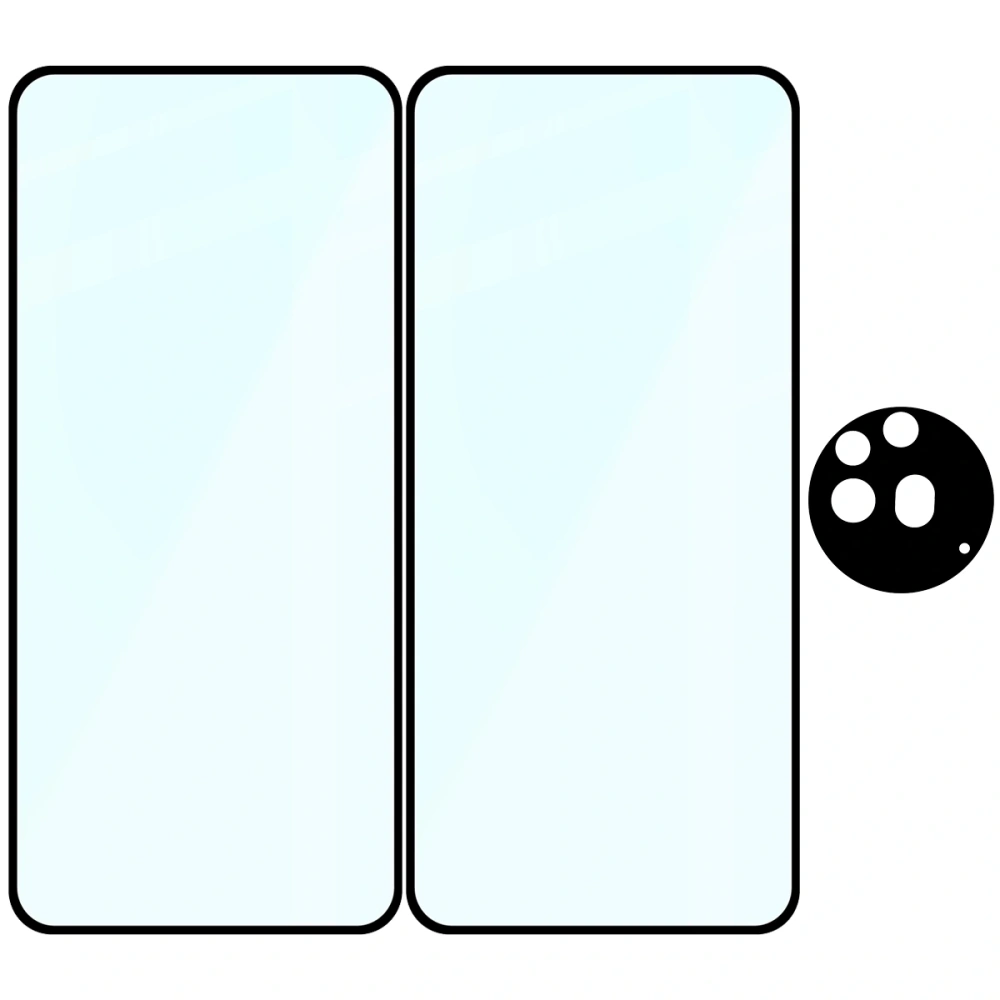 2x szkło na ekran + 1x na aparat Bizon Edge 2 Pack do Nothing Phone (3a) Pro