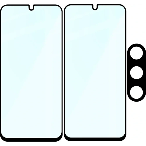 Kup Bizon Edge 2 Pack 2x gehärtetes Glas + 1x Linsenschutz für Samsung Galaxy A26 5G - BIZ9137 - {ean13} - Sklep Home Screen