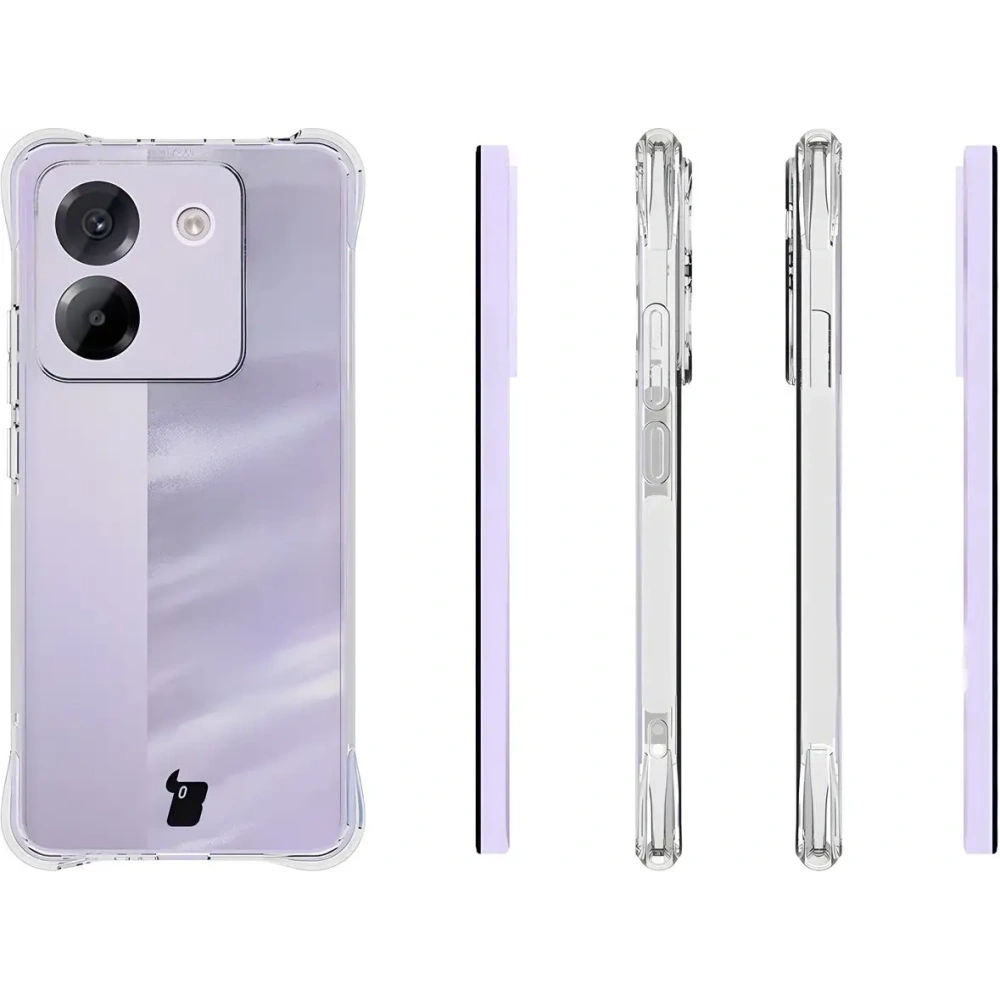 Elastyczne etui Bizon Case Salpa do Xiaomi Poco M7 Pro 5G przezroczyste