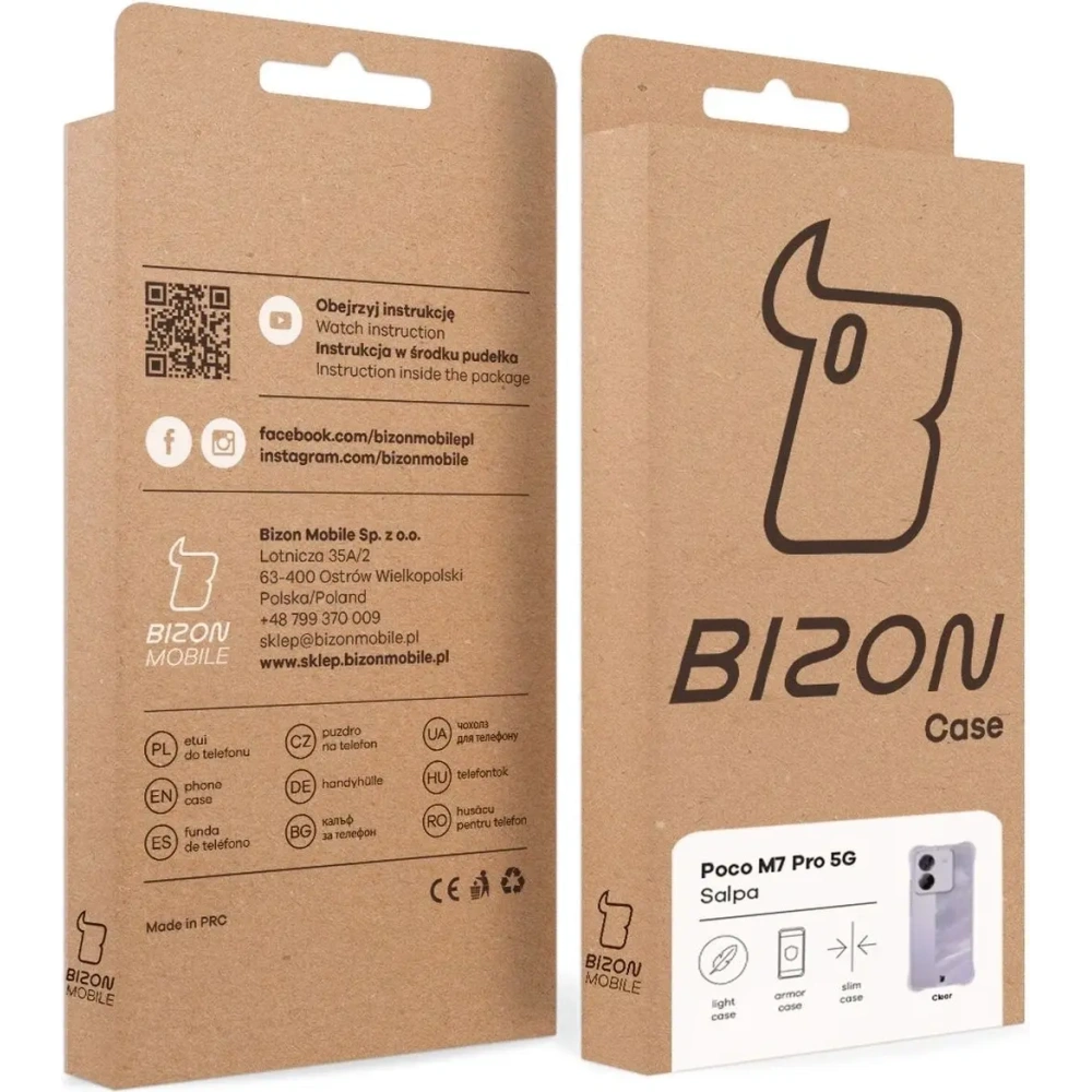 Elastyczne etui Bizon Case Salpa do Xiaomi Poco M7 Pro 5G przezroczyste