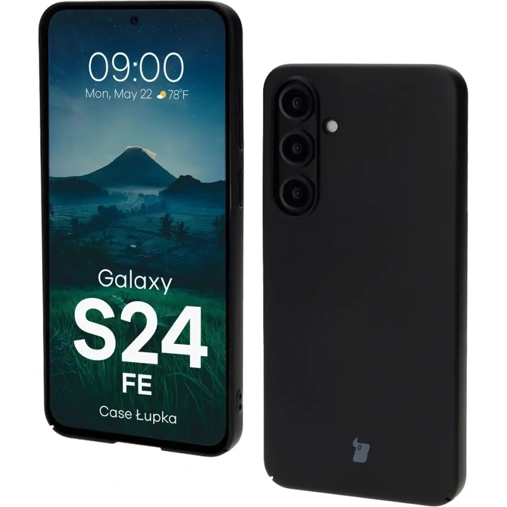 Etui Bizon Case Łupka do Samsung Galaxy S24 FE czarne