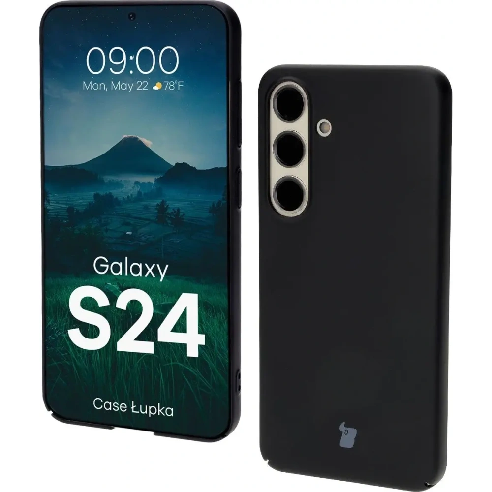 Etui Bizon Case Łupka do Samsung Galaxy S24 czarne