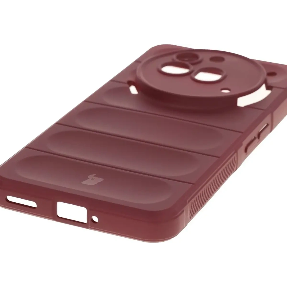 Pancerne etui Bizon Case Tur do Nothing Phone (3a) Pro burgundowe