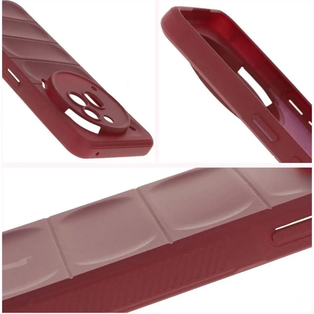 Pancerne etui Bizon Case Tur do Nothing Phone (3a) Pro burgundowe