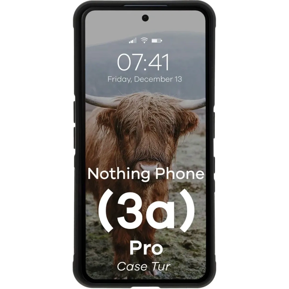 Pancerne etui Bizon Case Tur do Nothing Phone (3a) Pro czarne